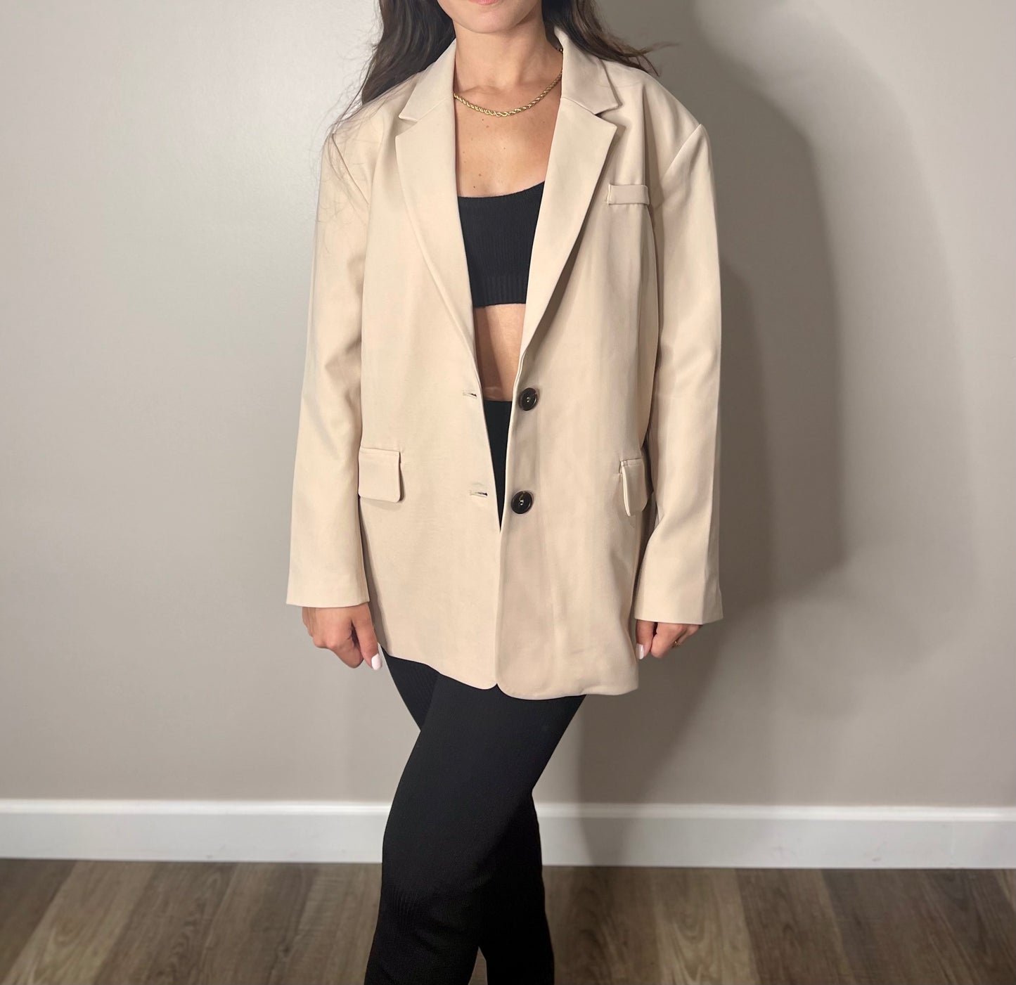 Oversized Single Breasted Blazer